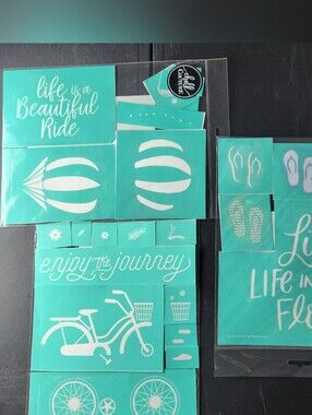 Lot Of 3 Chalk Couture Transfers, 8.5"x11" Used